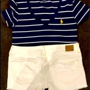 Jrs Polo shirt, American Eagle shorts